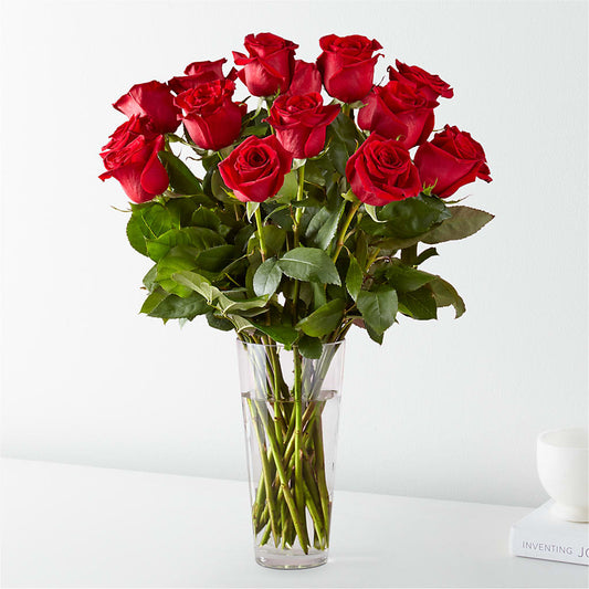 Long Stem Red Rose Bouquet – A Daisy A Day, Winston-salem NC