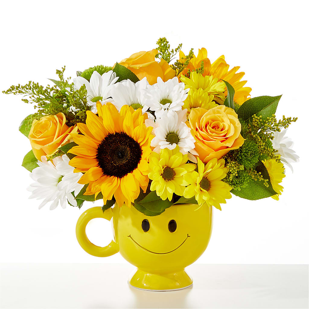 Be Happy Bouquet – A Daisy A Day, Winston-salem NC