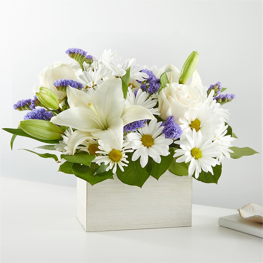 Beyond Blue Box Bouquet – A Daisy A Day, Winston-salem NC