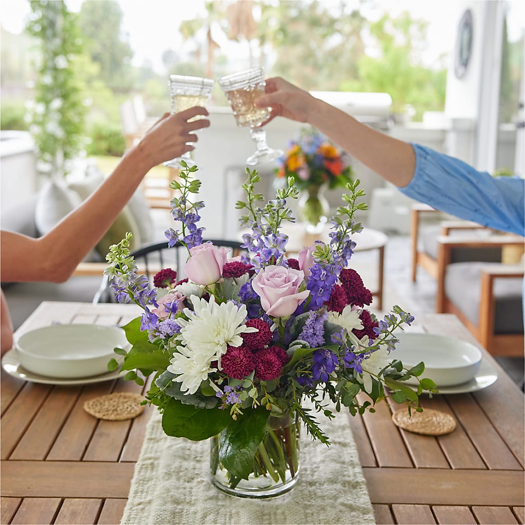 Violet Frost Bouquet – A Daisy A Day, Winston-salem NC
