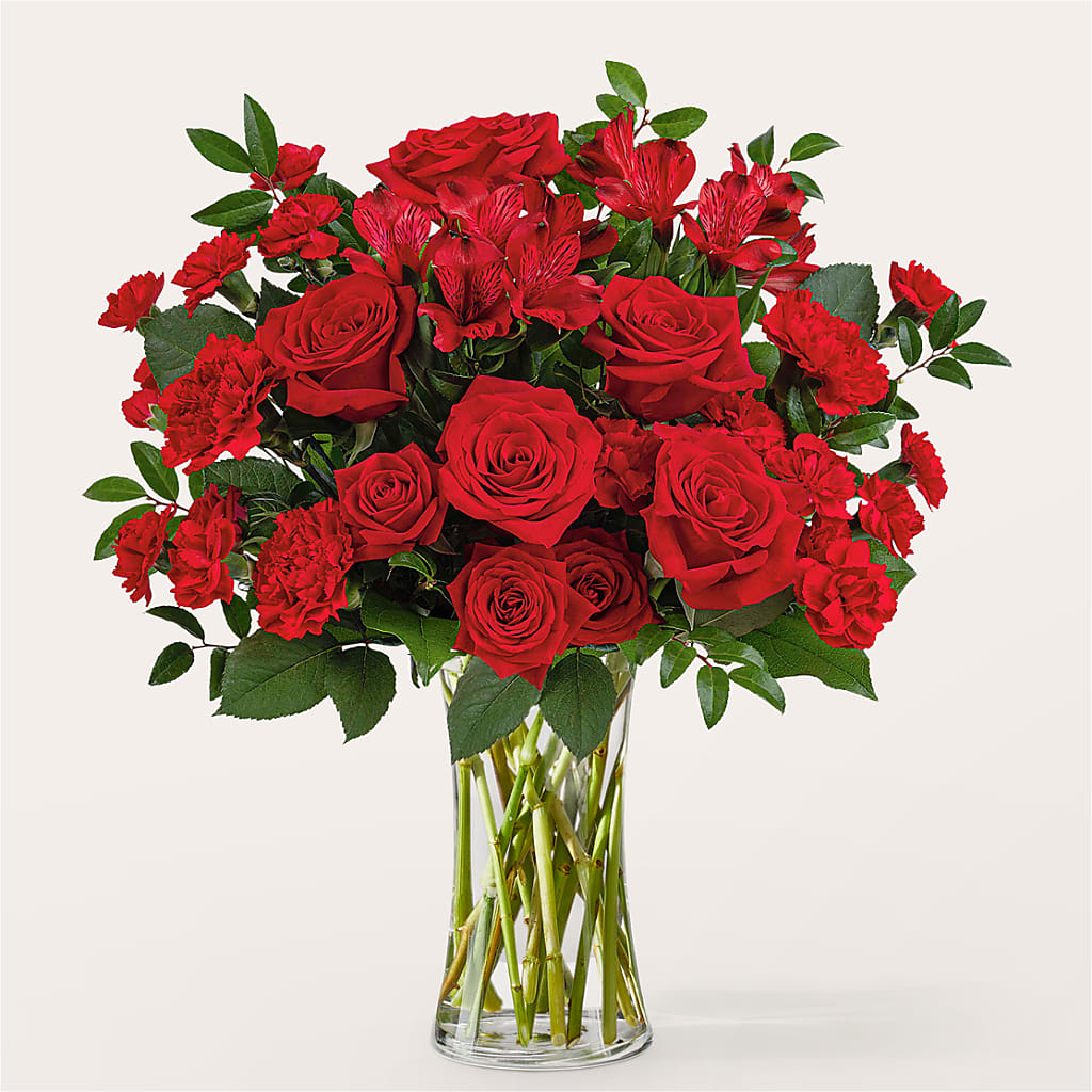 Brilliant Ruby Bouquet – A Daisy A Day, Winston-salem NC