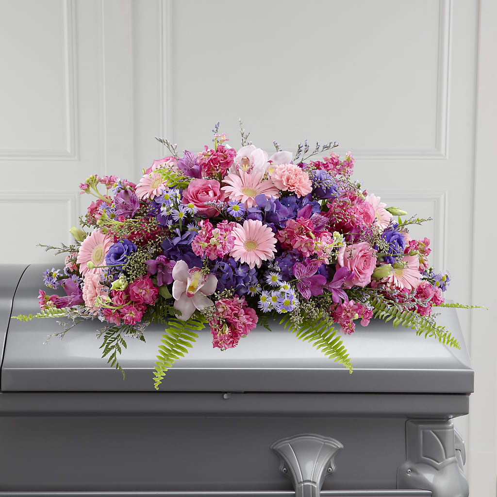 Glorious Garden Casket Spray – A Daisy A Day, Winston-salem NC