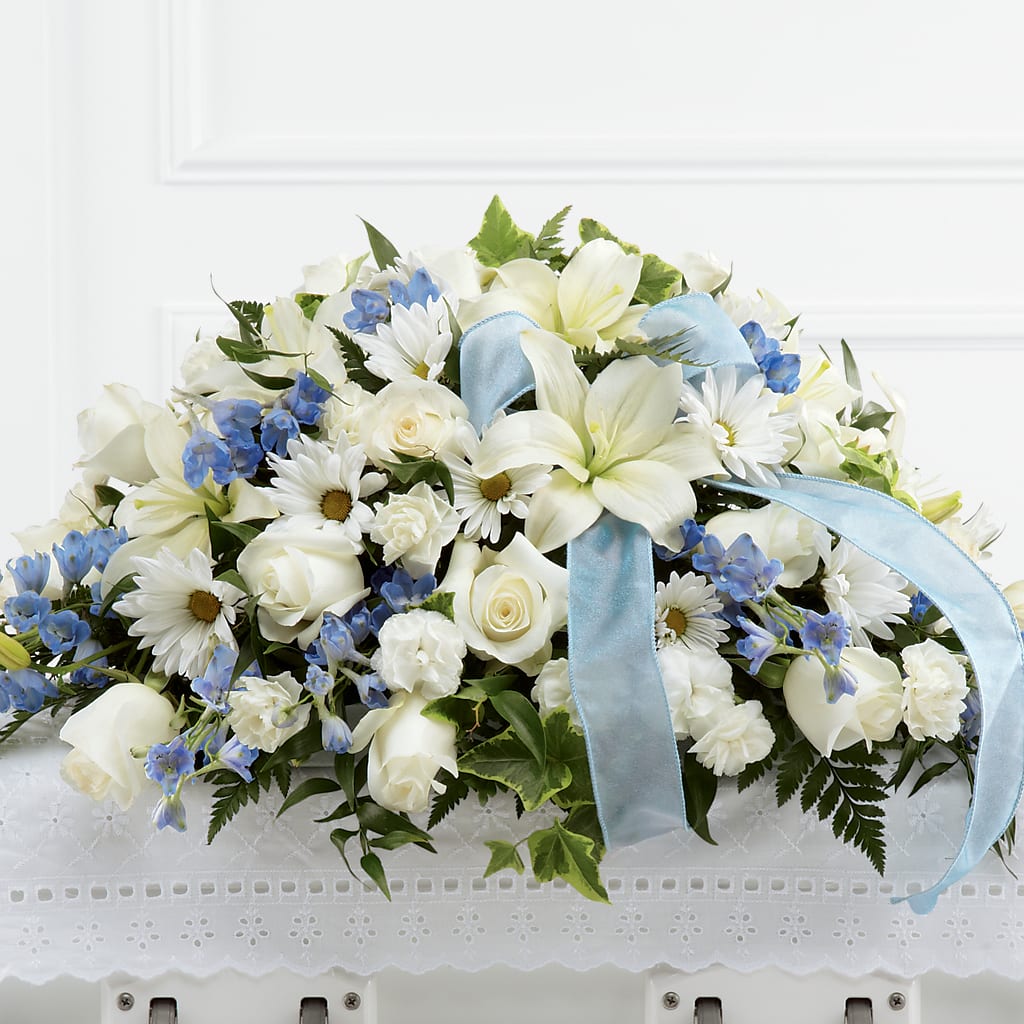 Tender Treasure Casket Spray – A Daisy A Day, Winston-salem NC
