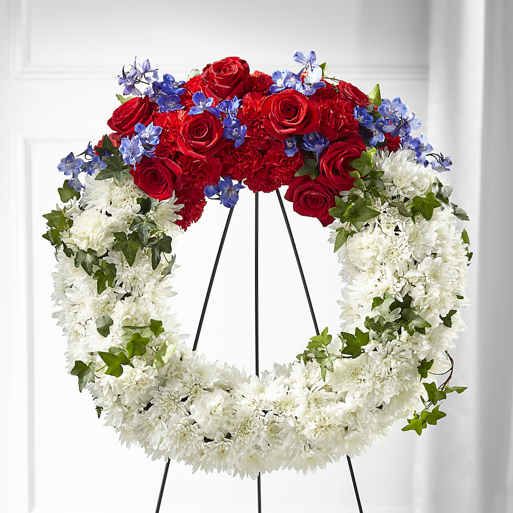 Patriotic Passion Wreath – A Daisy A Day, Winston-salem NC
