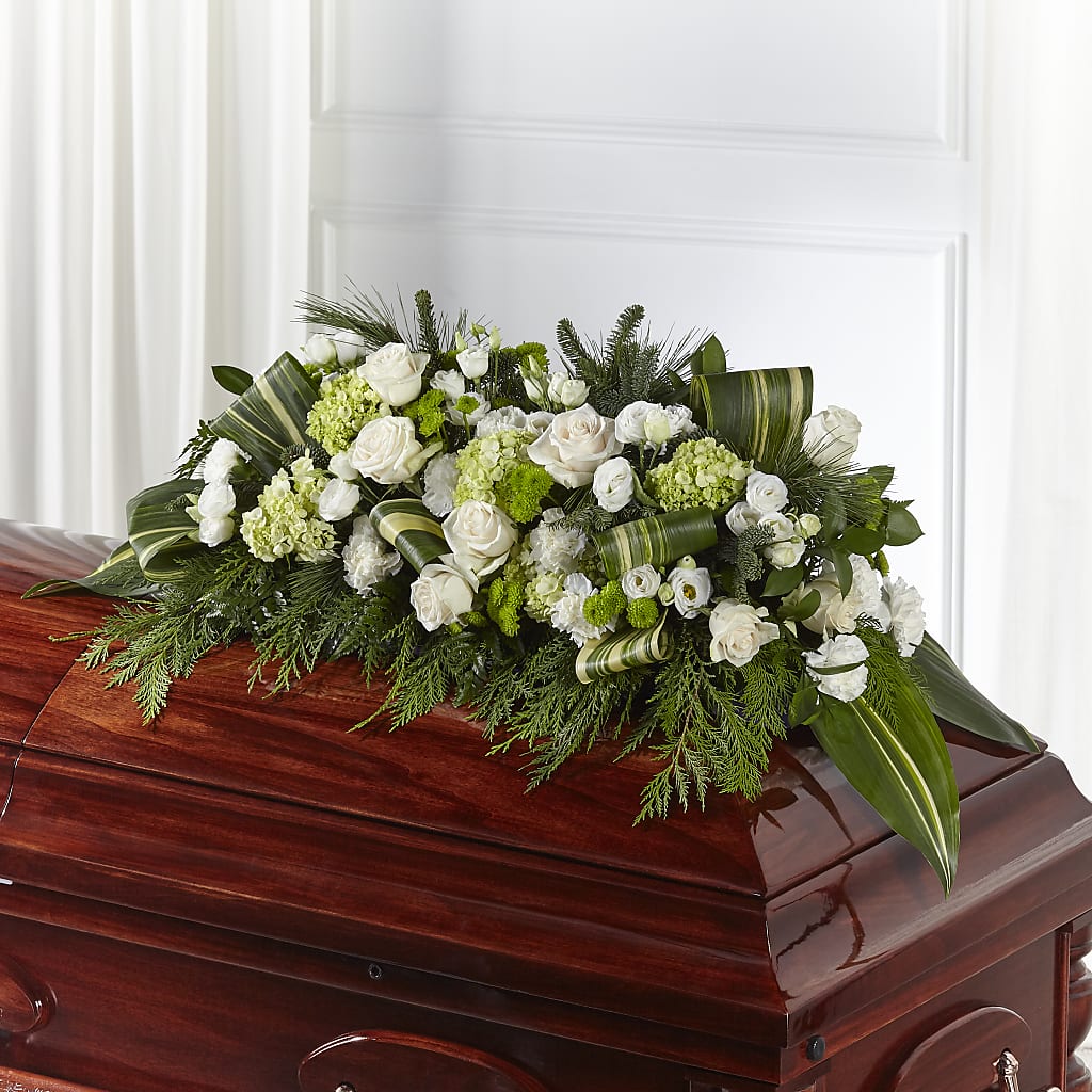 Hopeful Gesture Casket Spray – A Daisy A Day, Winston-salem NC