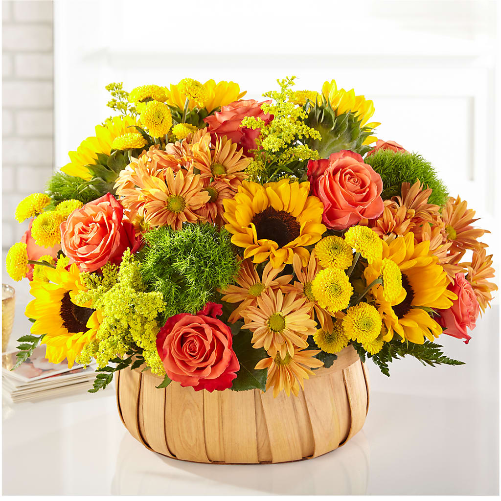 Harvest Sunflower Basket – A Daisy A Day, Winston-salem NC
