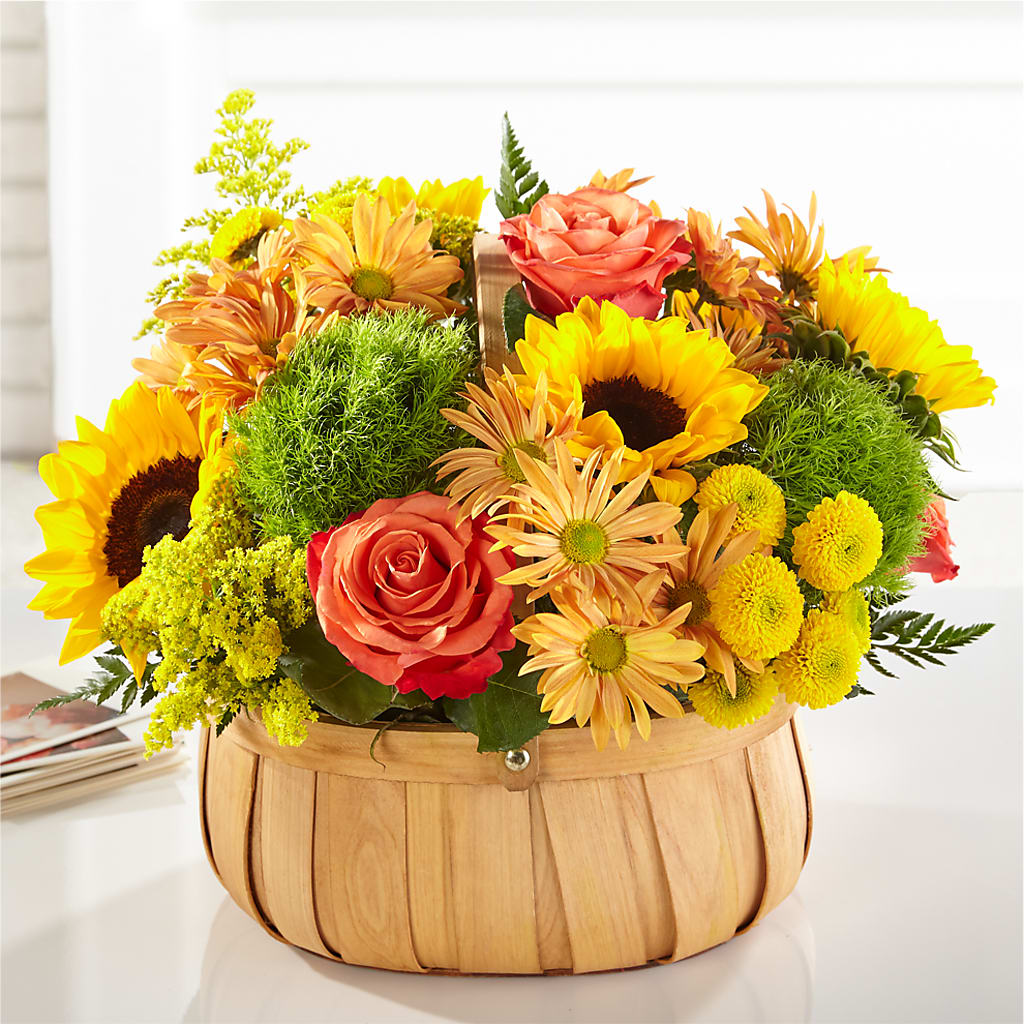 Harvest Sunflower Basket – A Daisy A Day, Winston-salem NC