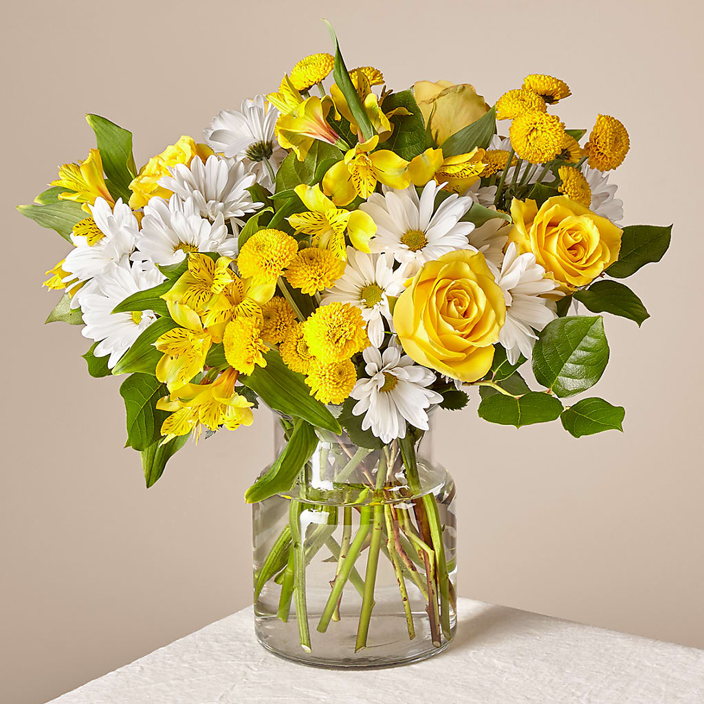 Sunny Sentiments Bouquet – A Daisy A Day, Winston-salem NC