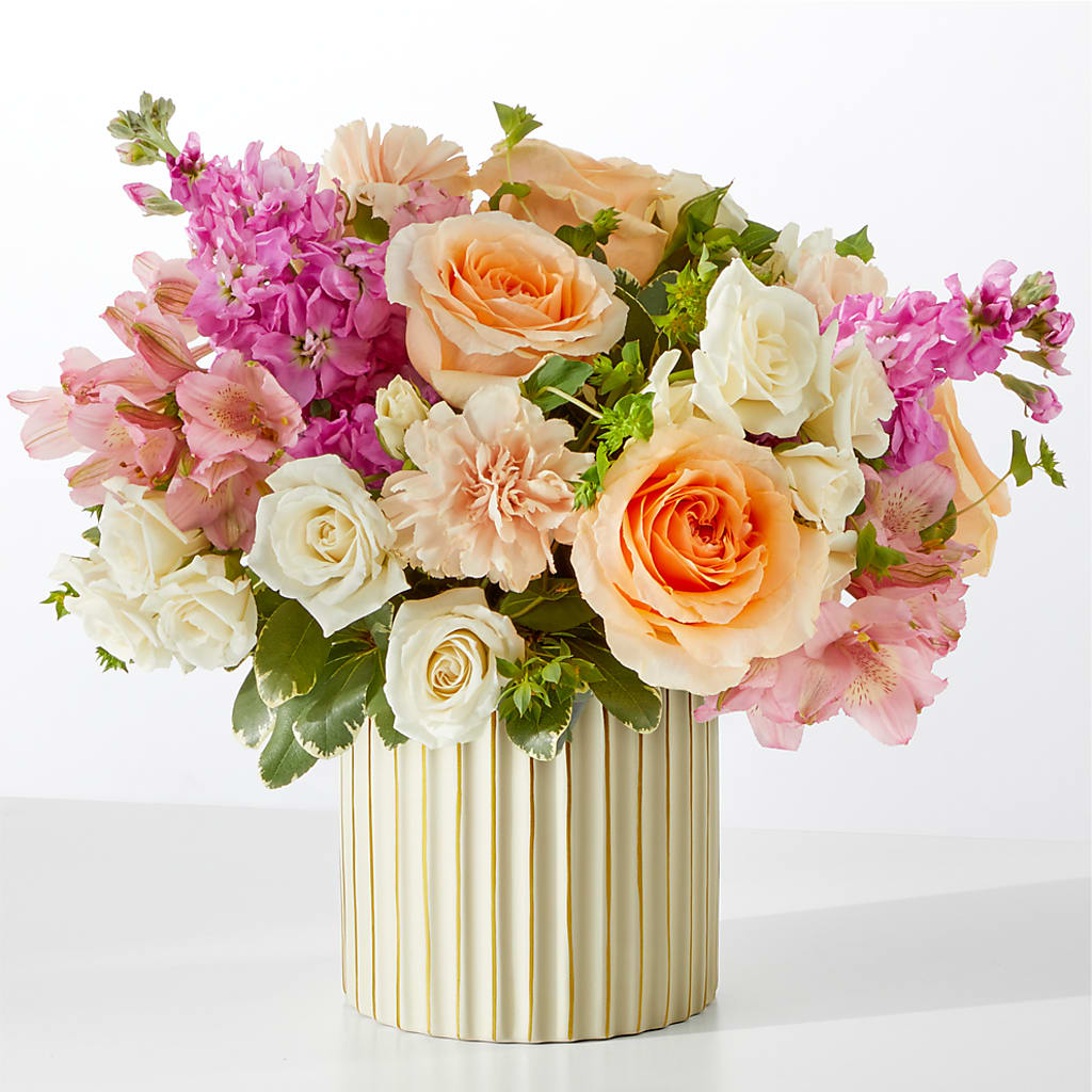 Paradise Bouquet with Ivory Vase – A Daisy A Day, Winston-salem NC