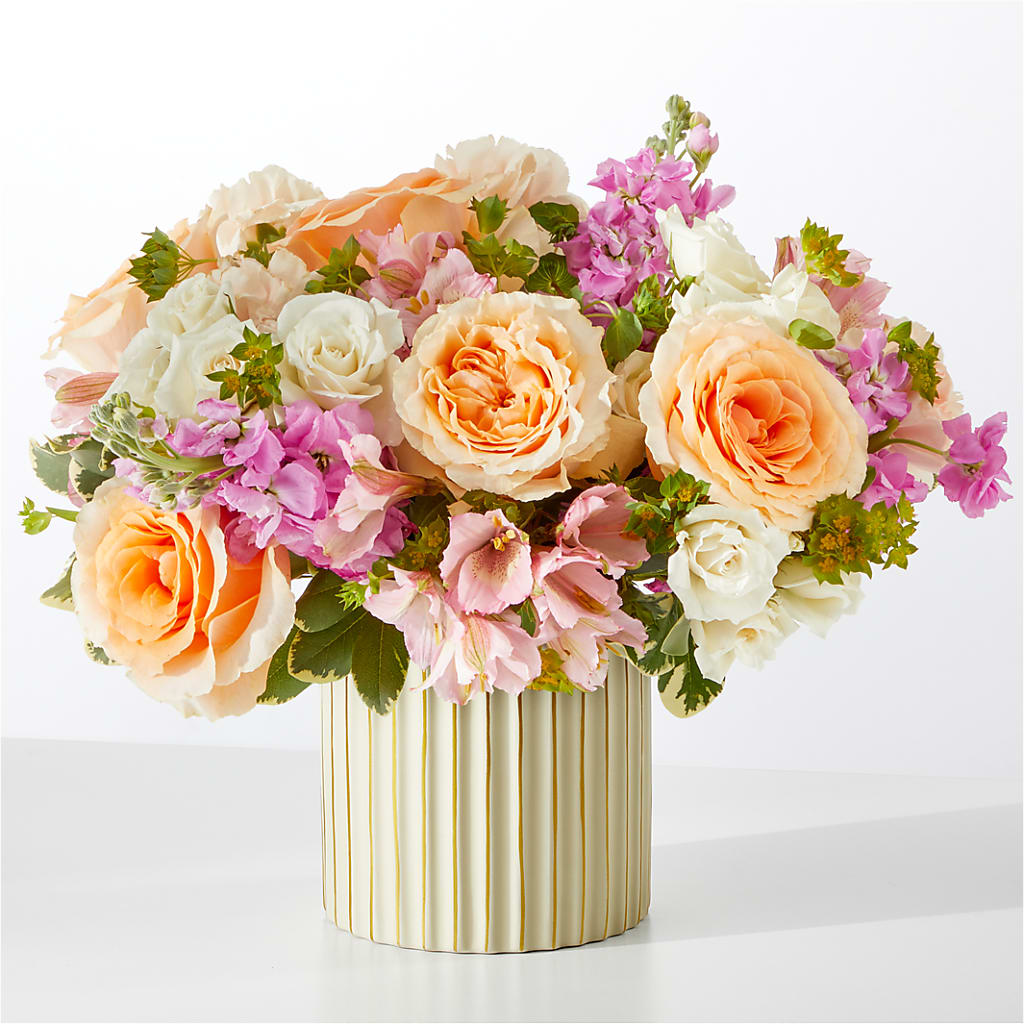 Paradise Bouquet with Ivory Vase – A Daisy A Day, Winston-salem NC