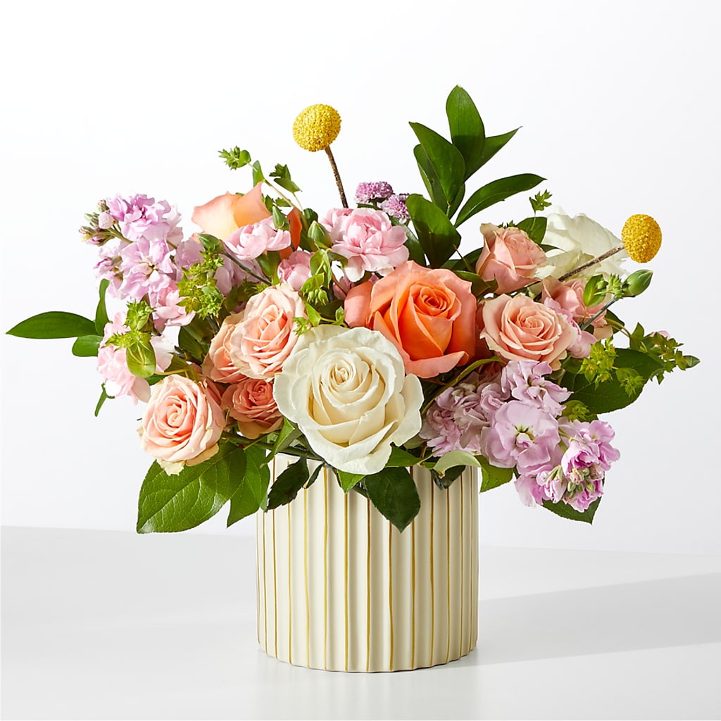 French Market Bouquet with Ivory Vase – A Daisy A Day, Winston-salem NC