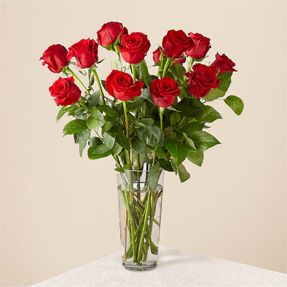 Long Stem Red Rose Bouquet –  A Daisy A Day, Winston-salem NC