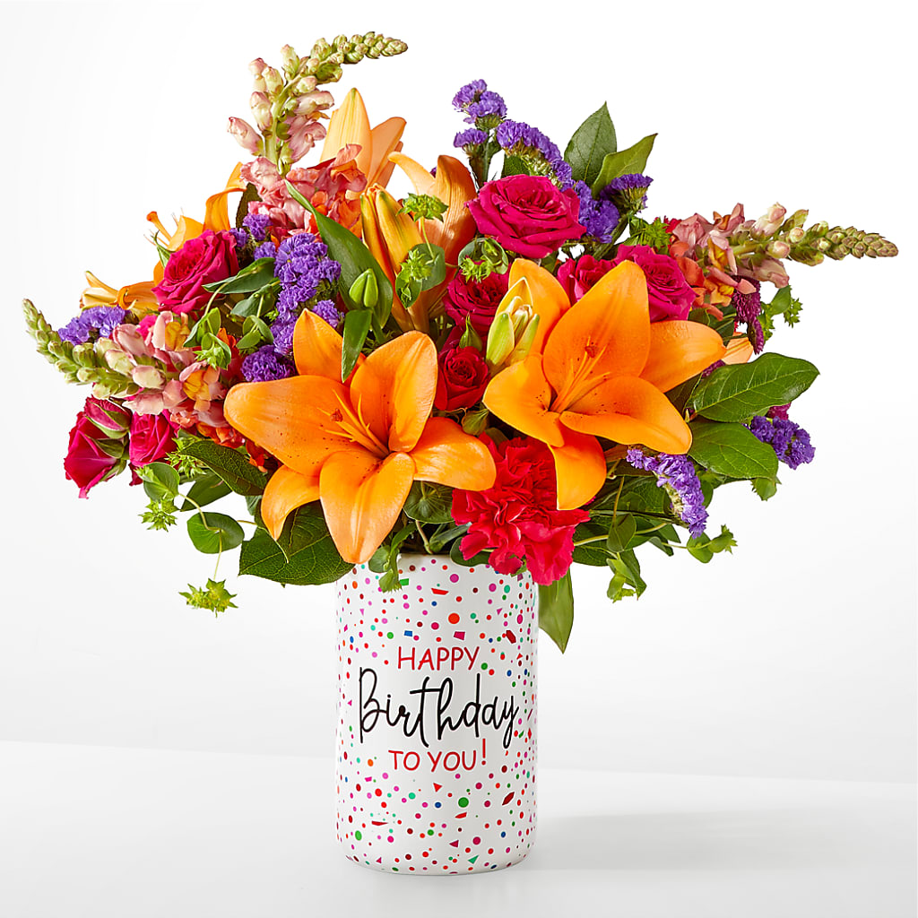 Birthday Palooza Bouquet –  A Daisy A Day, Winston-salem NC