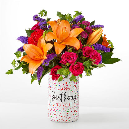 Birthday Palooza Bouquet –  A Daisy A Day, Winston-salem NC