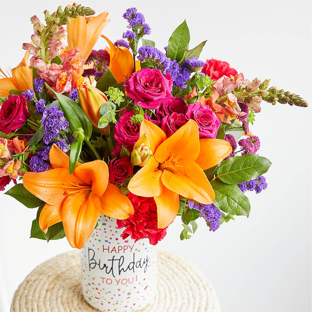 Birthday Palooza Bouquet –  A Daisy A Day, Winston-salem NC