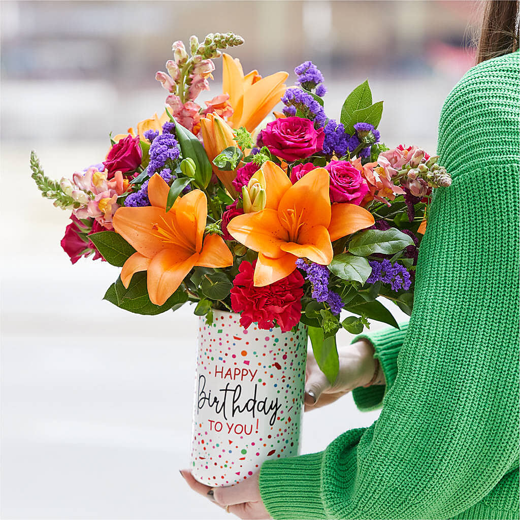 Birthday Palooza Bouquet –  A Daisy A Day, Winston-salem NC