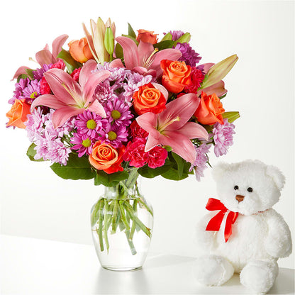 One and Only Bouquet and Bear Bundle –  A Daisy A Day, Winston-salem NC