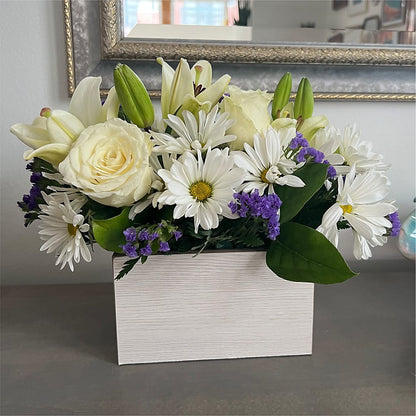Beyond Blue Box Bouquet –  A Daisy A Day, Winston-salem NC