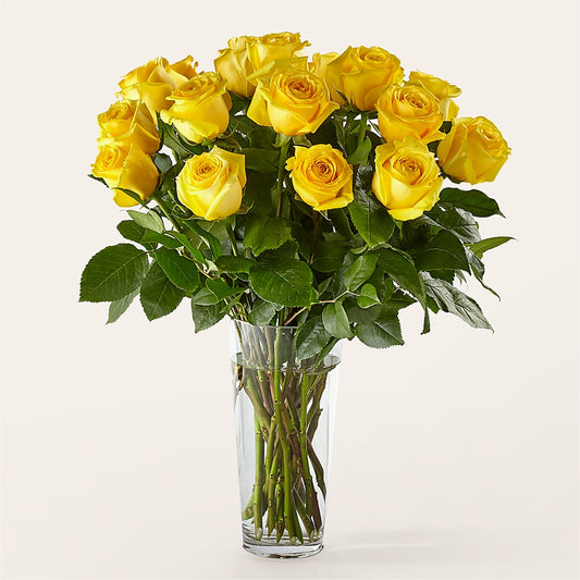Long Stem Yellow Rose Bouquet –  A Daisy A Day, Winston-salem NC
