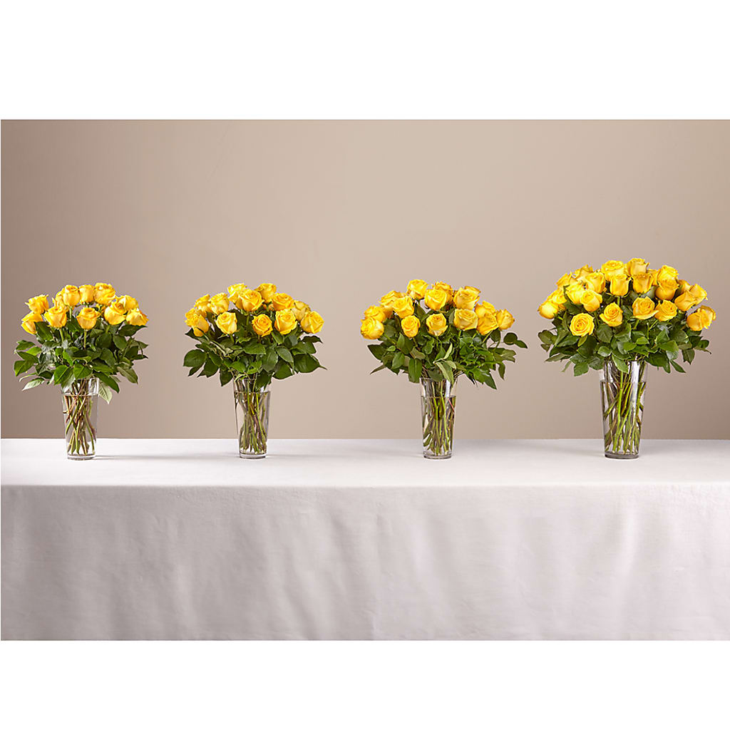 Long Stem Yellow Rose Bouquet –  A Daisy A Day, Winston-salem NC