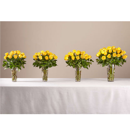 Long Stem Yellow Rose Bouquet –  A Daisy A Day, Winston-salem NC