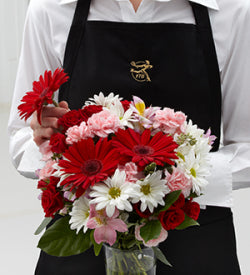 Florist Choice Red/White Bouquet