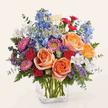 Birthday Bash Bouquet –  A Daisy A Day, Winston-salem NC