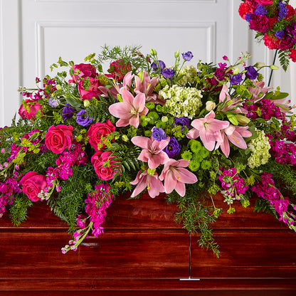 Radiant Tribute Casket Spray –  A Daisy A Day, Winston-salem NC