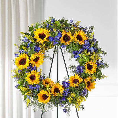 Bright Rays Wreath –  A Daisy A Day, Winston-salem NC