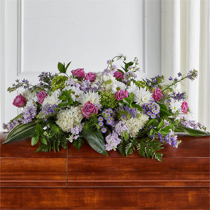 Meadows of Serenity Casket Spray –  A Daisy A Day, Winston-salem NC