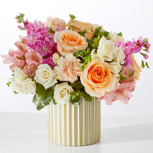 Paradise Bouquet with Ivory Vase –  A Daisy A Day, Winston-salem NC