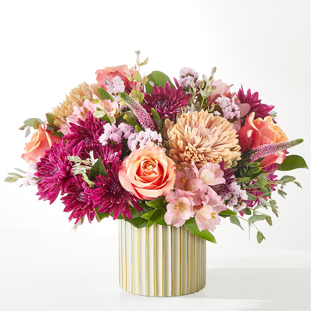 Berry Cobbler Bouquet with Ivory Vase –  A Daisy A Day, Winston-salem NC