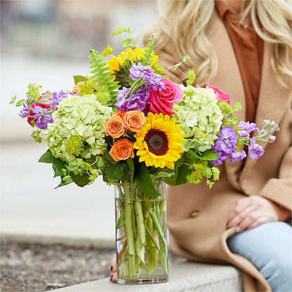 Vibrant Greetings Bouquet –  A Daisy A Day, Winston-salem NC
