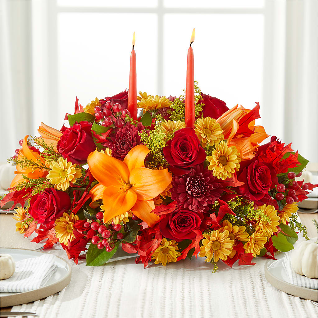 Autumn's Embrace Centerpiece –  A Daisy A Day, Winston-salem NC