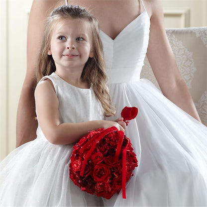 Pure at Heart Flower Girl Arrangement –  A Daisy A Day, Winston-salem NC